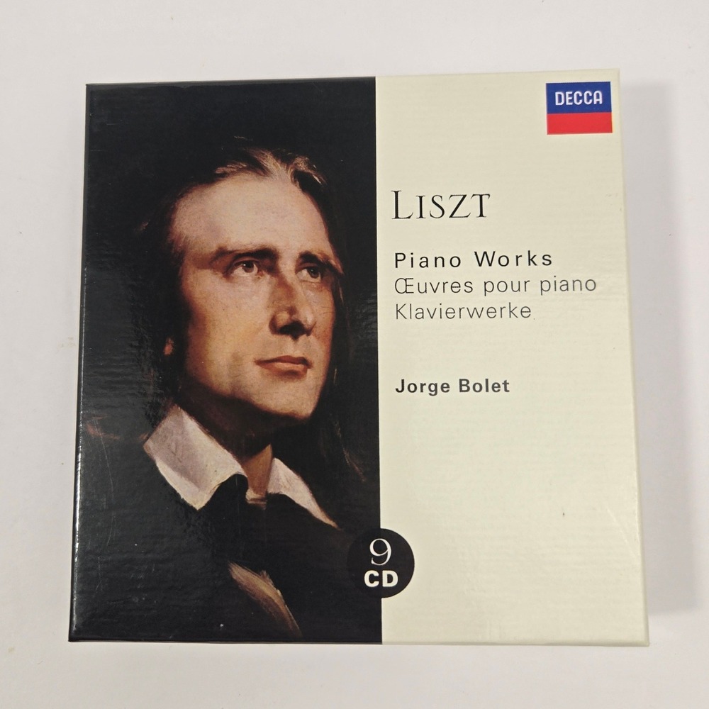 Liszt Piano Works Jorge Bolet 9 CD Box Set Decca 467 801-2 Classical Music